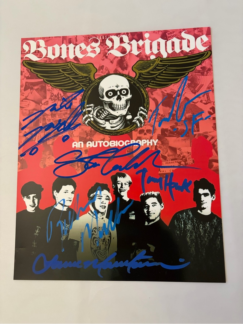 Powell Peralta bones brigade autographed photo Tony Hawk signed Rodney Mullen